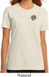 Ladies Yoga Shirt Hippie Sun Patch Pocket Print Organic Tee T-Shirt