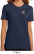 Ladies Yoga Shirt Hippie Sun Patch Pocket Print Organic Tee T-Shirt