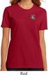 Ladies Yoga Shirt Hippie Sun Patch Pocket Print Organic Tee T-Shirt