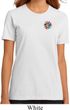 Ladies Yoga Shirt Hippie Sun Patch Pocket Print Organic Tee T-Shirt