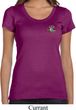 Ladies Yoga Shirt Hippie Sun Patch Pocket Print Scoop Neck Tee T-Shirt