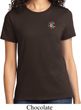 Ladies Yoga Shirt Hippie Sun Patch Pocket Print Tee T-Shirt