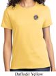 Ladies Yoga Shirt Hippie Sun Patch Pocket Print Tee T-Shirt