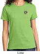 Ladies Yoga Shirt Hippie Sun Patch Pocket Print Tee T-Shirt