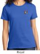 Ladies Yoga Shirt Hippie Sun Patch Pocket Print Tee T-Shirt