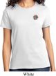 Ladies Yoga Shirt Hippie Sun Patch Pocket Print Tee T-Shirt