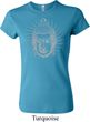 Ladies Yoga Shirt Iconic Buddha Crewneck Tee T-Shirt
