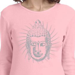 Ladies Yoga Shirt Iconic Buddha Long Sleeve Tee T-Shirt