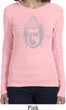 Ladies Yoga Shirt Iconic Buddha Long Sleeve Tee T-Shirt