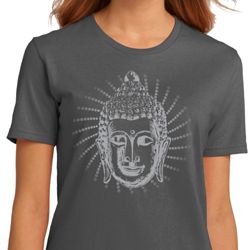 Ladies Yoga Shirt Iconic Buddha Organic Tee T-Shirt