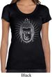 Ladies Yoga Shirt Iconic Buddha Scoop Neck Tee T-Shirt