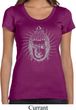 Ladies Yoga Shirt Iconic Buddha Scoop Neck Tee T-Shirt