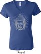 Ladies Yoga Shirt Iconic Buddha V-neck Tee T-Shirt