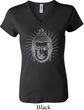 Ladies Yoga Shirt Iconic Buddha V-neck Tee T-Shirt