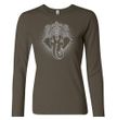 Ladies Yoga Shirt Iconic Ganesha Long Sleeve Tee T-Shirt