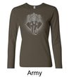 Ladies Yoga Shirt Iconic Ganesha Long Sleeve Tee T-Shirt