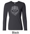 Ladies Yoga Shirt Iconic Ganesha Long Sleeve Tee T-Shirt