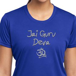 Ladies Yoga Shirt Jai Guru Deva Moisture Wicking Tee T-Shirt