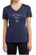 Ladies Yoga Shirt Jai Guru Deva Moisture Wicking V-neck Tee T-Shirt