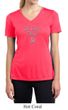 Ladies Yoga Shirt Jai Guru Deva Moisture Wicking V-neck Tee T-Shirt