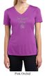 Ladies Yoga Shirt Jai Guru Deva Moisture Wicking V-neck Tee T-Shirt