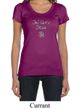 Ladies Yoga Shirt Jai Guru Deva Scoop Neck Tee T-Shirt