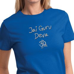 Ladies Yoga Shirt Jai Guru Deva Tee T-Shirt