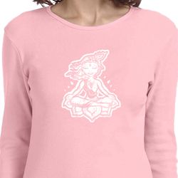 Ladies Yoga Shirt Krishna Long Sleeve Tee T-Shirt Ladies Yoga Shirt Krishna Long Sleeve Tee T-Shirt