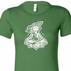 Ladies Yoga Shirt Krishna Longer Length Tee T-Shirt Ladies Yoga Shirt Krishna Longer Length Tee T-Shirt