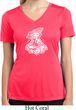 Ladies Yoga Shirt Krishna Moisture Wicking V-neck Tee T-Shirt