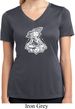 Ladies Yoga Shirt Krishna Moisture Wicking V-neck Tee T-Shirt