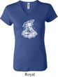 Ladies Yoga Shirt Krishna V-neck Tee T-Shirt