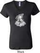 Ladies Yoga Shirt Krishna V-neck Tee T-Shirt