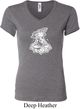 Ladies Yoga Shirt Krishna V-neck Tee T-Shirt