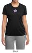 Ladies Yoga Shirt Layered Flower Patch Moisture Wicking Tee T-Shirt