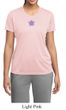 Ladies Yoga Shirt Layered Flower Patch Moisture Wicking Tee T-Shirt