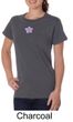 Ladies Yoga Shirt Layered Flower Patch Organic Tee T-Shirt