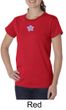 Ladies Yoga Shirt Layered Flower Patch Organic Tee T-Shirt