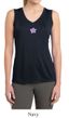 Ladies Yoga Shirt Layered Flower Patch Sleeveless Moisture Wicking Tee
