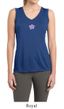 Ladies Yoga Shirt Layered Flower Patch Sleeveless Moisture Wicking Tee