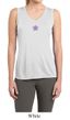 Ladies Yoga Shirt Layered Flower Patch Sleeveless Moisture Wicking Tee