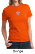 Ladies Yoga Shirt Layered Flower Patch Tee T-Shirt