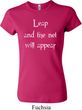 Ladies Yoga Shirt Leap Crewneck Tee T-Shirt