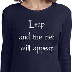 Ladies Yoga Shirt Leap Long Sleeve Tee T-Shirt