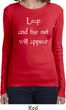 Ladies Yoga Shirt Leap Long Sleeve Tee T-Shirt