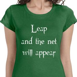 Ladies Yoga Shirt Leap Longer Length Tee T-Shirt