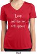Ladies Yoga Shirt Leap Moisture Wicking V-neck Tee T-Shirt