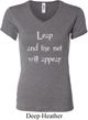 Ladies Yoga Shirt Leap V-neck Tee T-Shirt