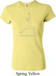 Ladies Yoga Shirt Line Warrior Crewneck Tee T-Shirt