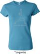 Ladies Yoga Shirt Line Warrior Crewneck Tee T-Shirt